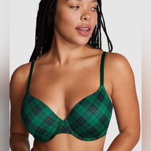 NWOT Victoria’s Secret Green Plaid Bra SALE
